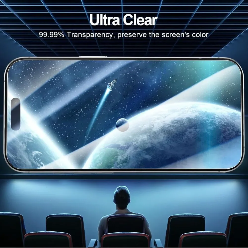 3 Pack Designed for iPhone 17 Pro Max, iPhone 16 Pro Max Screen Protector